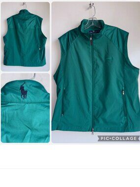 POLO Golf Ralph Lauren Windbreaker Vest Men's Large